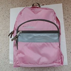 LL Bean girl's s backpack pink